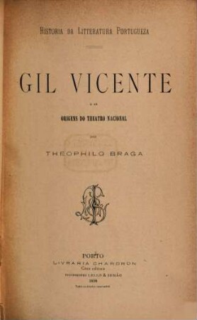 Historia da litteratura portugueza, 8