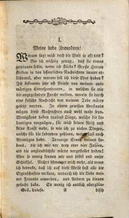 Gellerts sämmtliche Schriften, 5. Theil. Gellerts neue Briefe