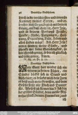 Demüthige Bußthränen.