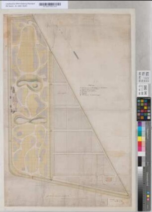 [Tiergarten zu Kleve mit Baumschule und Mineralbrunnenanlage]. Entworfen und gez. von M. F. Weyhe