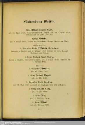 Fürstenhaus Wettin