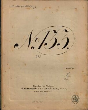 Sammlung von Märschen für türkische Musik : zum bestimmten Gebrauch d. königl. preuss. Armee (geschwinder Schritt). [7], Wieprecht, W[ilhelm Friedrich]: Armee-Marsch nach der "Gazelle" von Kullack