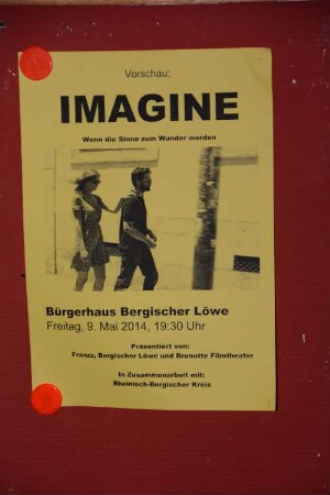 Inklusives KultKino "Imagine" im Bürgerhaus Bergischer Löwe