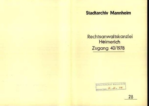 Berufsgenossenschaft für Nahrungsmittel und Fremdenverkehr, Mannheim, Augustaanlage 24 - Entlassung von Angestellten