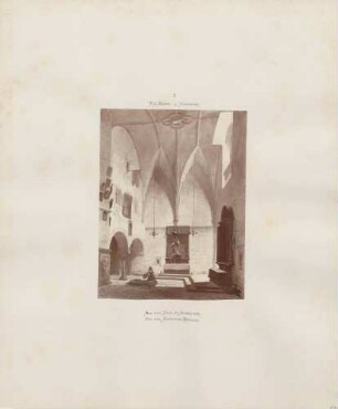 "Die sog. Schneider-Kapelle aus dem Dom zu Augsburg" (Gemälde von Friedrich Carl Mayer)