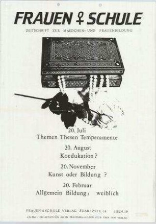 Frauen und [als Frauenzeichen] Schule