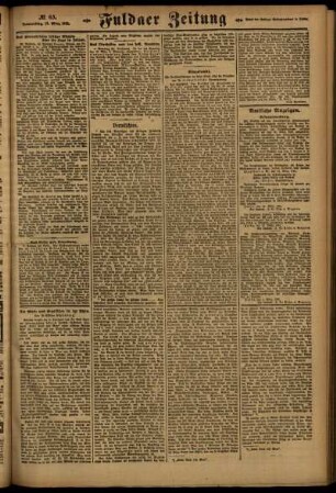 Zweite Ausgabe vom Donnerstag, den 17. März 1921.