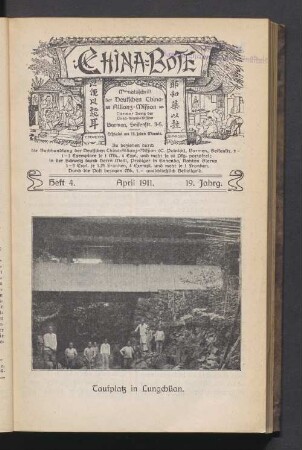 Heft 4. April 1911. 19. Jahrg