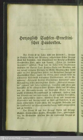 Herzoglich Sachsen-Ernestinischer Hausorden