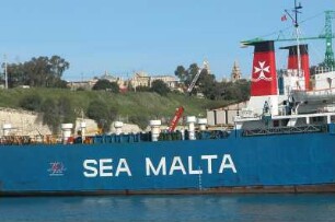 Freihafen von La Valetta mit matesischem Schiff