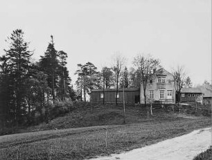 Frohnau, Bäuerin Fundgrube (Gasthaus) auf der bewachsenen Halde. Ansicht von Norden