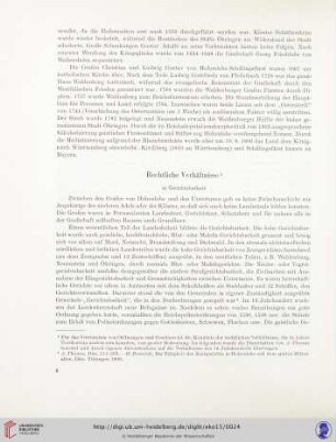 Rechtliche Verhältnisse