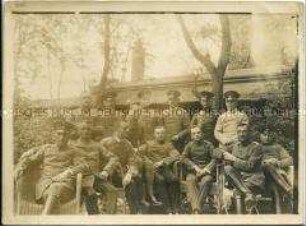 Gruppenbild von Offizieren aus dem Ersten Weltkrieg