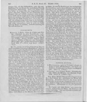 Wersebe, A. v.: Über die Völker und Völker-Bündnisse des alten Teutschlands, nochmals versuchte, größtentheils auf ganz neue Ansichten gegründete Erläuterungen. Hannover: Hahn 1826