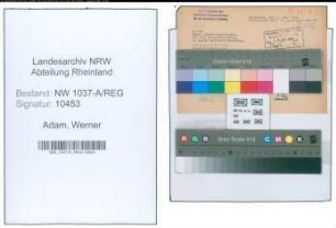Entnazifizierung Werner Adam , geb. 00.00.0000 ()