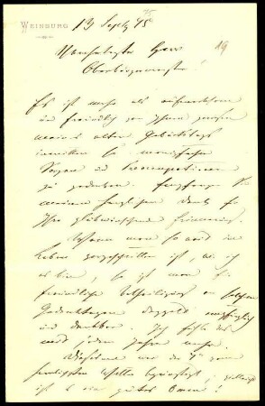 5-10-3-1.0000: Carl Anton, Fürst von Hohenzollern-Sigmaringen; diverse Schreiben ff.: Dank für Geburtstagsglückwünsche, Besuch des Kronprinzen in Weinburg