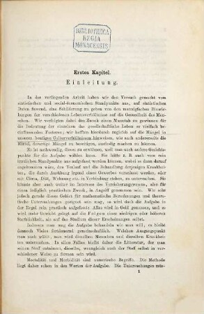 Die Lehre von der Mortalitaẗ und Morbilitaẗ : Anthropologisch-statistische Untersuchungen. Von der Univ. in Kopenhagen preisgekrönte Schrift