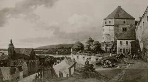 Pirna vom Sonnenstein gesehen