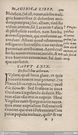 CAPUT LXIX. De fructibus arborum.