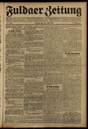 Ausgabe vom Montag, den 26. Juni 1916.