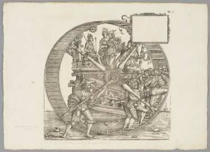 Eroberung, Blatt 91 aus: Marx Treitzsaurwein, "Kaiser Maximilian I Triumph – le triomphe de l’Empereur Maximilien I en une suite de Cent trent cinq planches gravées en bois d’après les dessins de Hans Burgmair", Wien 1796