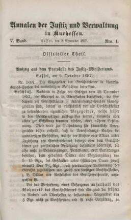 Officieller Theil Nro. 1-12