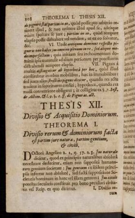108-118, Theorema I - III