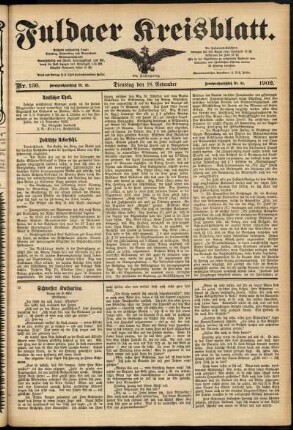 Ausgabe vom Dienstag, den 18. November 1902.