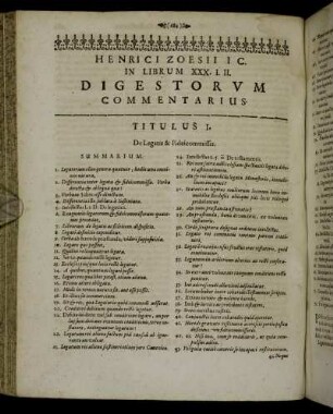 In Librum XXX. I. II.