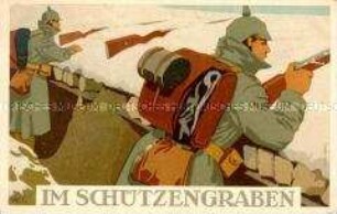 Soldaten im Schützengraben