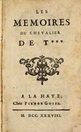 Les Mémoires du chevalier de F...