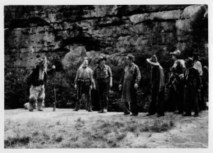Felsenbühne Rathen. "Der Schatz im Silbersee" von Karl May. Aufführung 1941 oder 1942 (1940: Wild-West-Spiele nach Karl May mit "Schatz im Silbersee" und "Ölprinz" mit dem Zirkus Sarrasani)