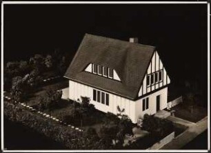 Siedlung Eichkamp, Berlin-Charlottenburg: Modell eines mehrgeschossigen Giebelhauses