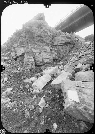 Bautzen. Felssicherung unterhalb der Friedensbrücke