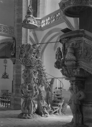 Freiberg. Tulpenkanzel im Dom