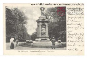 Im Tiergarten. Komponisten-Denkmal. Beethoven