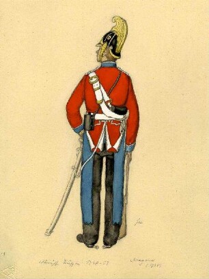 Uniformbild, Dragoner der dänischen Armee (1848-1851)