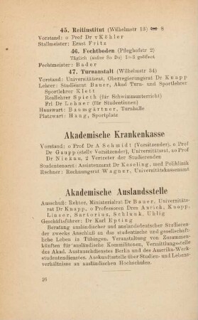 26, Akademische Krankenkasse