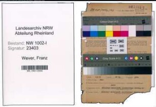 Entnazifizierung Franz Wever, geb. 02.09.1892 (Direktor)