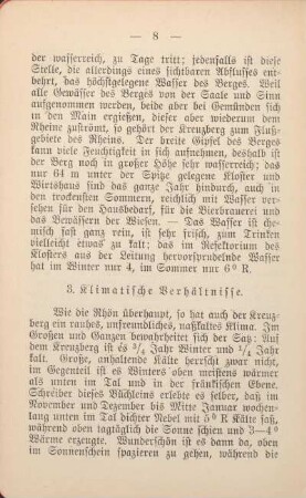 3. Klimatische Verhältnisse.