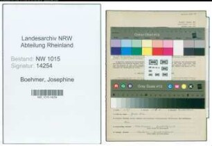 Entnazifizierung Josephine Boehmer , geb. 25.11.1921 ()