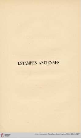Estampes Anciennes (Nr. 327 - 542)
