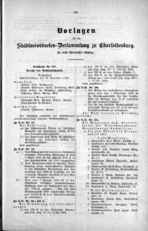In nicht öffendlicher Sitzung (387), 22. Dezember 1909