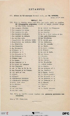 Estampes (Nr. 151-154)