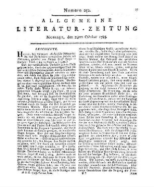 Cranz, A. F.: Das Bürgerblatt. Eine neue Wochenschrift welche am Ende Jahrs ein gutes Hausbuch seyn dürfte. Von dem Verfasser der Berlinischen Correspondenz [d. i. A. F. Cranz]. Berlin: Birnstiel 1784