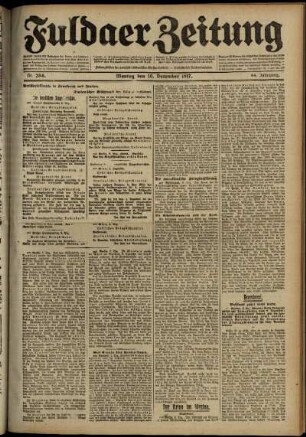 Ausgabe vom Montag, den 10. Dezember 1917.