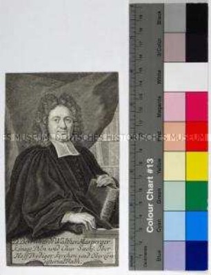 Porträt des lutherischen Theologen und Liederdichters Bernhard Walter Marperger