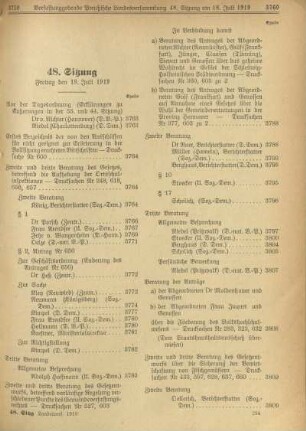 48. Sitzung, Freitag den 18. Juli 1919