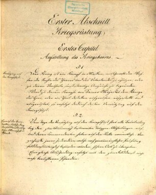 Dienst-Vorschriften für die königlich baierischen Truppen aller Waffen-Gattungen, 4. Felddienst. - 1842. - IX, 447 S.