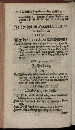 In der dritten Haupt- Distinction ...